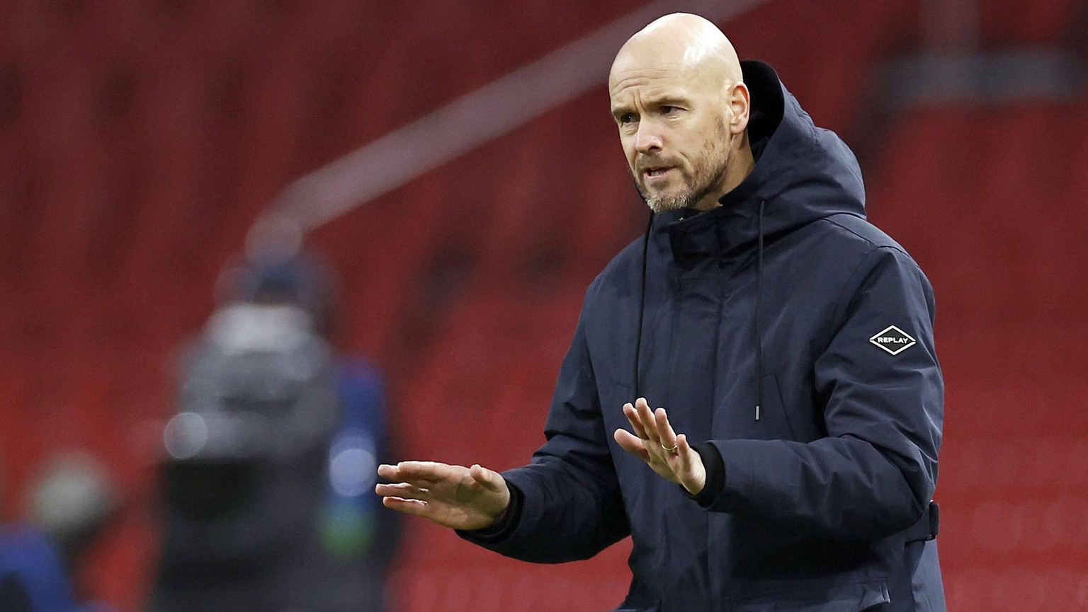 AMSTERDAM - Ajax coach Erik ten Hag during the UEFA Champions League match between Ajax Amsterdam and Atalanta Bergamo at the Johan Cruijff Arena on December 09, 2020 in Amsterdam, Netherlands. ANP MA ...