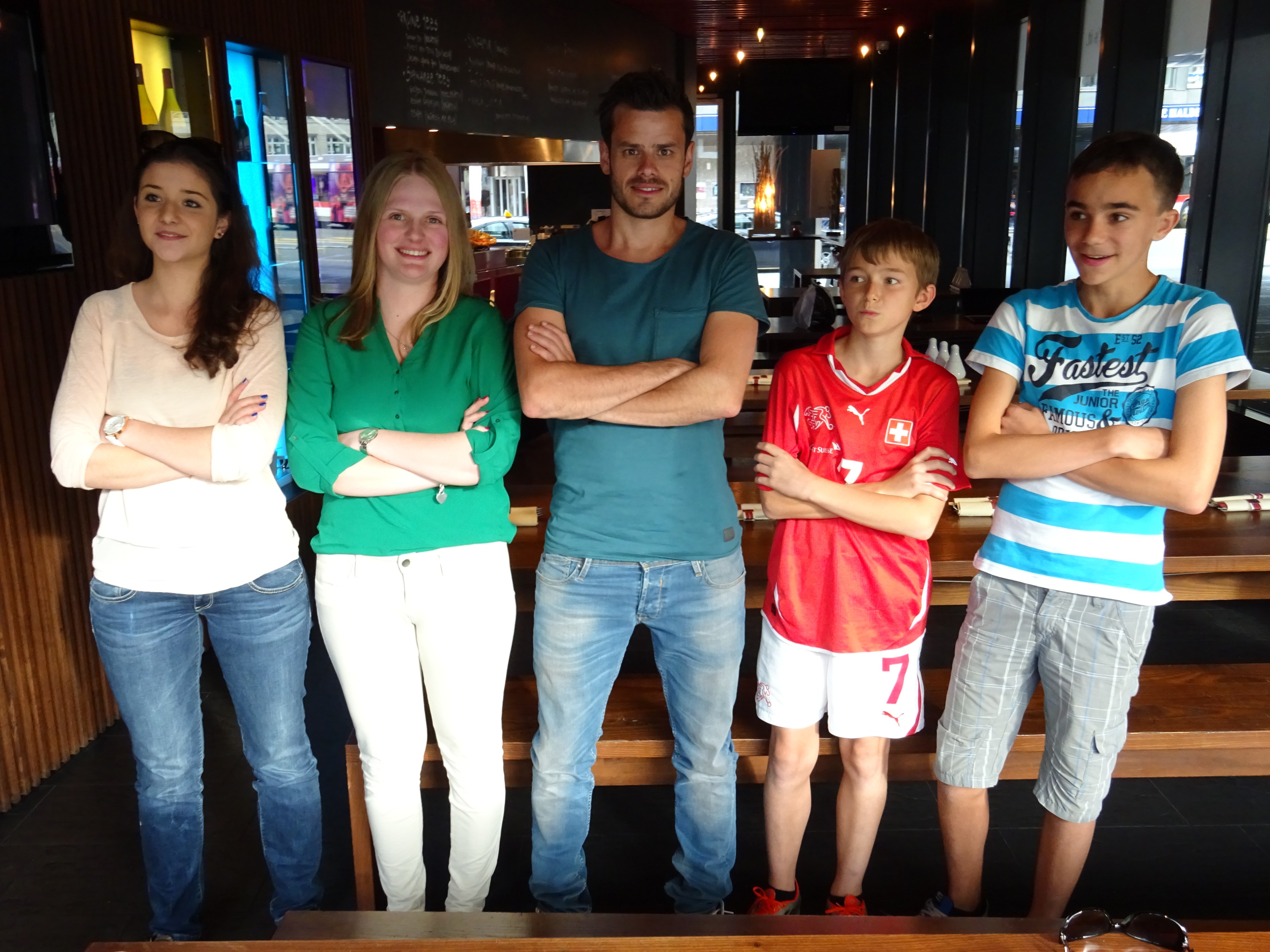 Wenige Tage nach dem Saisonende nimmt sich Tranquillo Barnetta bereits Zeit für die «Meet &amp; Greet»-Gewinner von watson.ch.