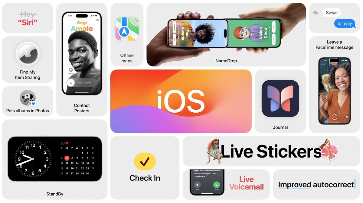 Apple hat das neue mobile Betriebssystem iOS 17 vorgestellt. Ab nächstem Monat sollen es Interessierte ausprobieren können, bevor es im Herbst lanciert wird.