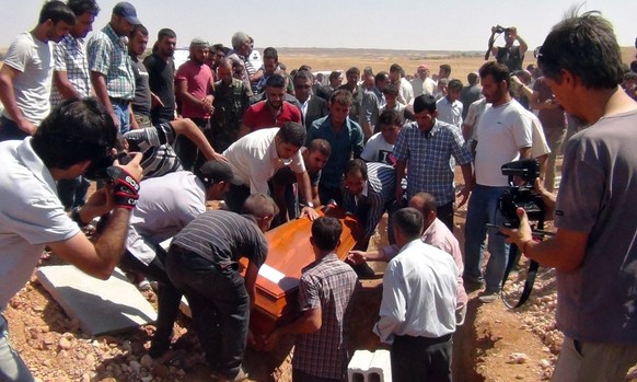 Aylan wurde am Freitag im syrischen Kobane beerdigt.