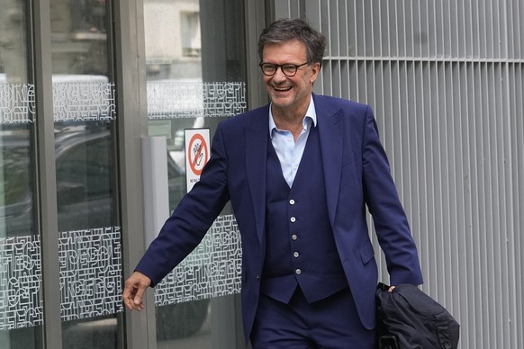 French actor Gerard Depardieu&#039;s lawyer Christian Saint-Palais returns at the police stations Monday, April 29, 2024 in Paris. French media are reporting that police have summoned actor Gerard Dep ...