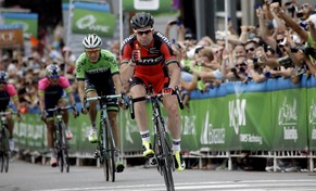 Evans feiert einen Etappensieg an der Tour of Utah in diesem Sommer.