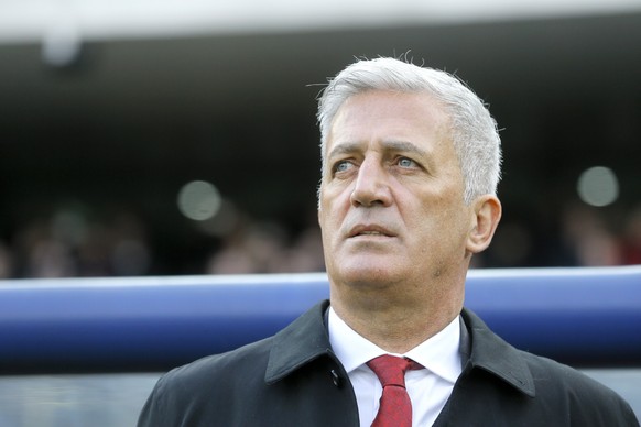 epa07458672 Switzerland&#039;s head coach Vladimir Petkovic attends the UEFA EURO 2020 Group D qualifier soccer match between Georgia and Switzerland at the Boris Paichadze national stadium in Tbilisi ...