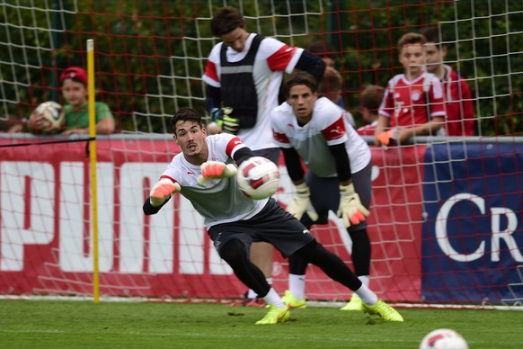 Nur Roman Bürki durfte sich ausruhen, ganz im Gegensatz zum Training.&nbsp;