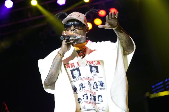 Coolio performs during the &quot;I Love The 90's&quot; tour on Sunday, Aug. 7, 2022, at RiverEdge Park in Aurora, Ill. (Photo by Rob Grabowski/Invision/AP)
Coolio