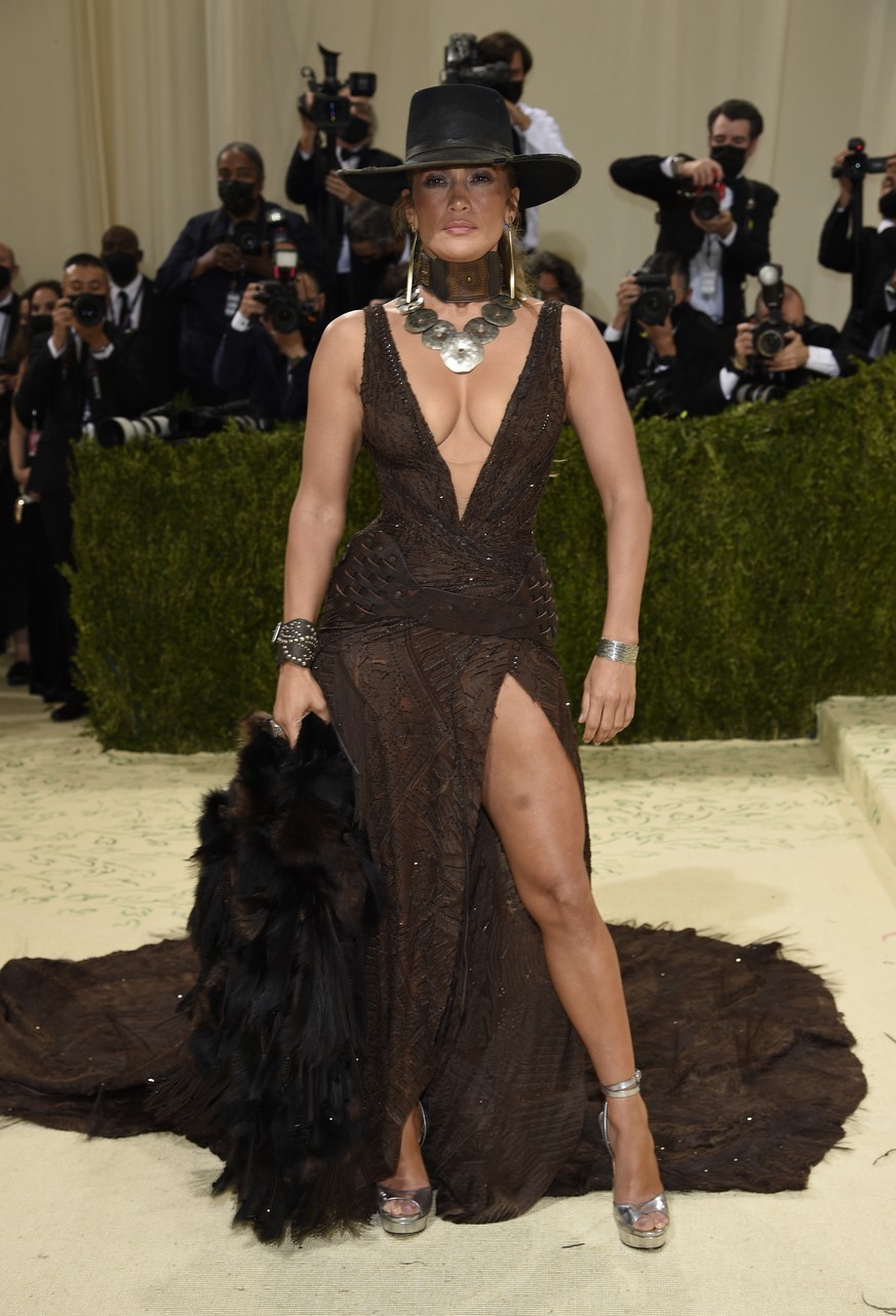 Jennifer Lopez attends The Metropolitan Museum of Art&#039;s Costume Institute benefit gala celebrating the opening of the &quot;In America: A Lexicon of Fashion&quot; exhibition on Monday, Sept. 13,  ...