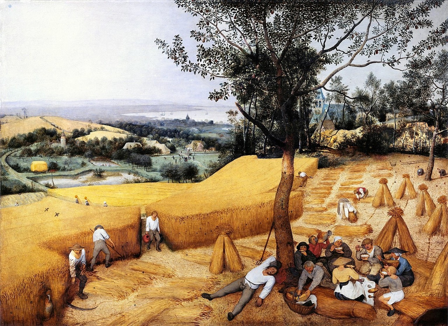 Die Kornernte (Hochsommer), Gemälde von Pieter Bruegel d. Ä.,1565
https://de.wikipedia.org/wiki/Pieter_Bruegel_der_%C3%84ltere#/media/Datei:Pieter_Bruegel_the_Elder-_The_Harvesters_-_Google_Art_Projec ...