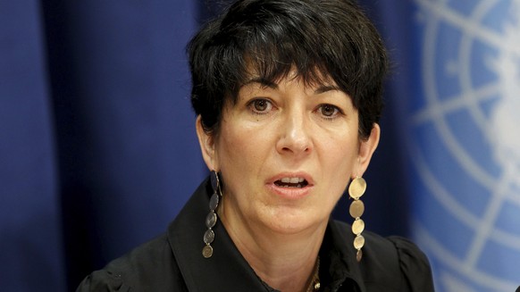 FILE - In this June 25, 2013, file photo, Ghislaine Maxwell, founder of the TerraMar Project, attends a news conference on the Issue of Oceans in Sustainable Development Goals, at United Nations headq ...