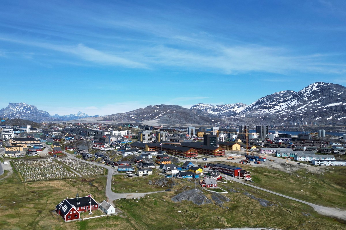 FILE - A view of houses in Nuuk, Greenland, Sunday, June 22, 2025. (AP Photo/Kwiyeon Ha, File)
Greenland US