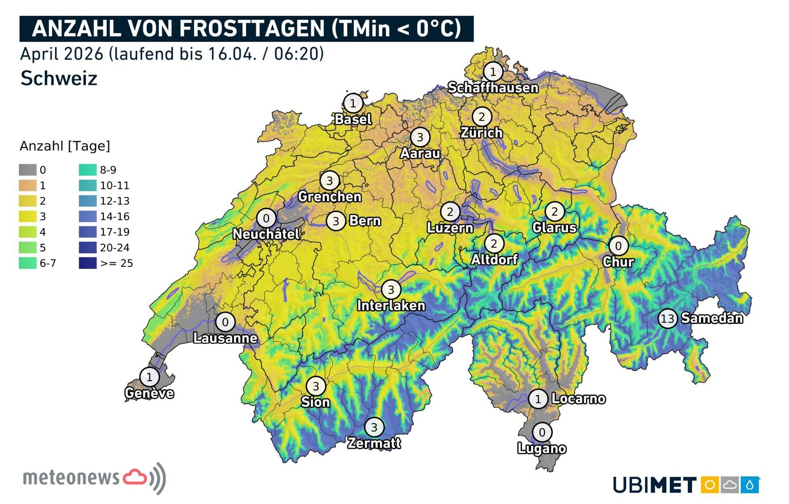 MeteoNews zieht Bilanz zum April 2026: Ein Monat der Rekorde.