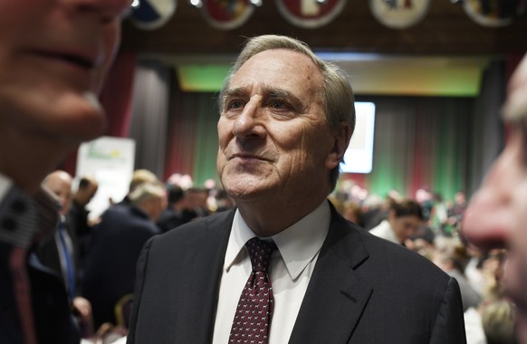 Alt-Nationalrat Walter Frey an der Albisguetli-Tagung in Zuerich am Freitag, 17. Januar 2020. (KEYSTONE/Walter Bieri)