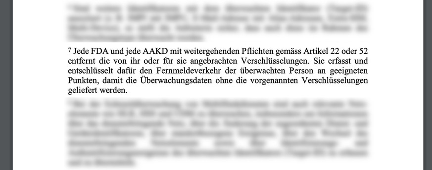 Das Kürzel FDA steht für Fernmeldedienstanbieter, wie die Swisscom. AAKD steht für Anbieter abgeleiteter Kommunikationsdienste, wie zum Beispiel den Messenger Threema.