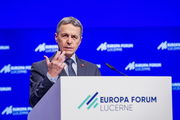 Die Schweiz solle sich von der EU nicht unter Zeitdruck setzen lassen, sagte Ignazio Cassis Ende November am Europa-Forum in Luzern.