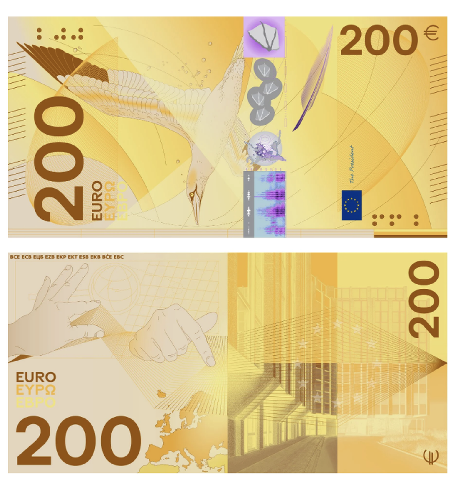 Neue Euronoten: Die verschiedenen Designs