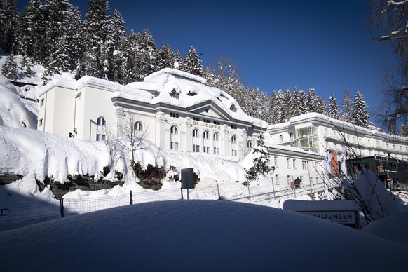 epa07286488 Ageneral view of the Steigenberger Grandhotel Belvedere, pictured prior to the World Economic Forum WEF, on 15 January 2019, in Davos, Switzerland. The World Economic Forum WEF will take p ...