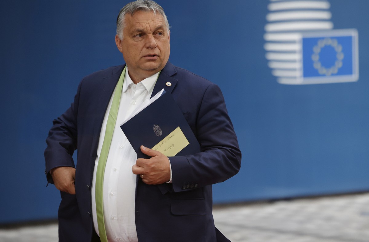 FILE - In this Friday, June 25, 2021 file photo, Hungarian Prime Minister Viktor Orban leaves at the end of an EU summit in Brussels. Democratic standards in the European Union are eroding in several  ...