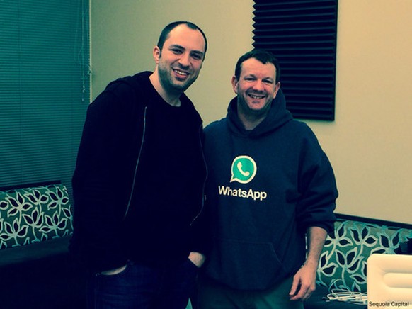 Jan Koum (lins) und Brian Acton.