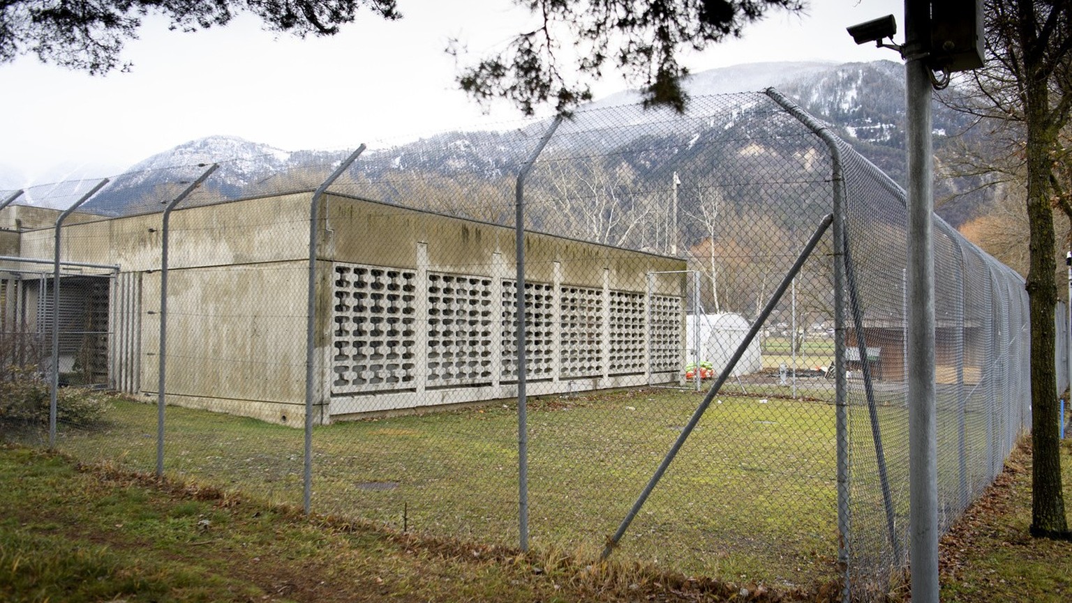 Le batiment du Centre educatif ferme de Pramont (CEP) photographie ce lundi 23 decembre 2019 a Granges. L&#039;eveque de Sion Jean-Marie Lovey a celebre la messe de Noel dans l&#039;etablissement peni ...