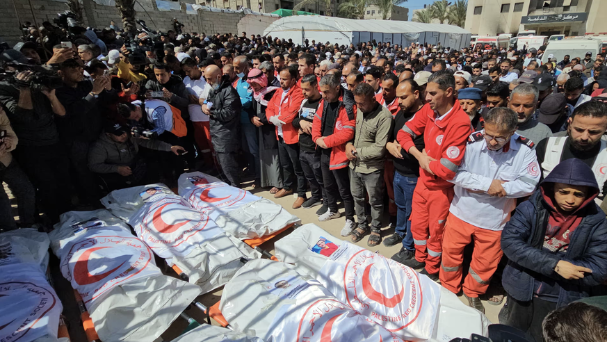 Beerdigung Gaza Roter Halbmond