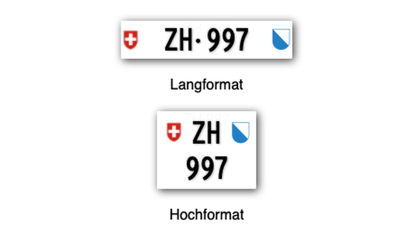 ZH 997 – Auto-Kontrollschild