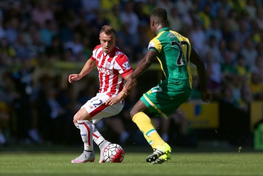 Xherdan Shaqiri gibt im ersten Spiel mit Stoke City seinen ersten Assist.