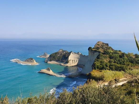 Die Aussicht auf Cape Drastis.