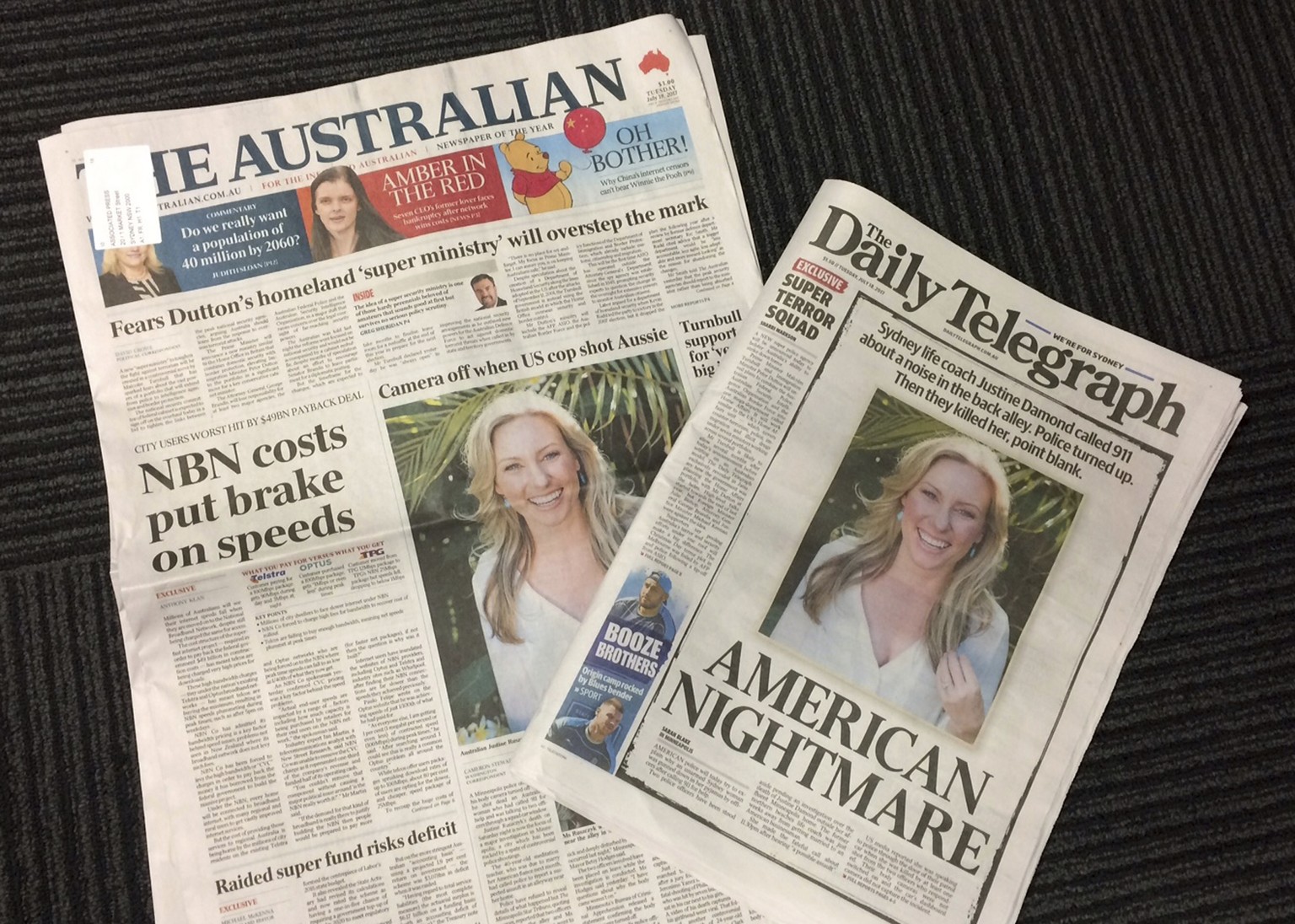 In Australien wurde breit über den Tod von Justine Damond berichtet.