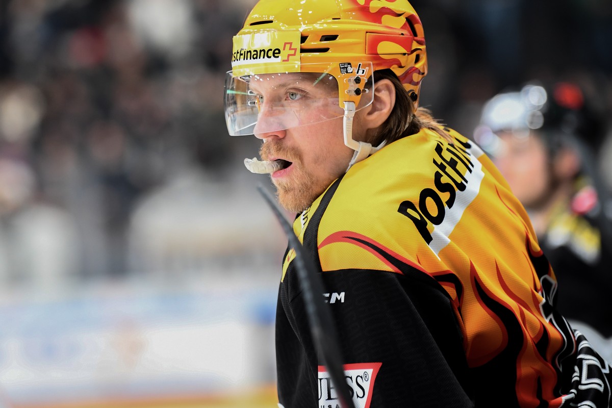 Lugano's player Markus Granlund during the preliminary round game of National League A (NLA) Swiss Championship 2022/23 between, HC Lugano against EHC Kloten at the Corn