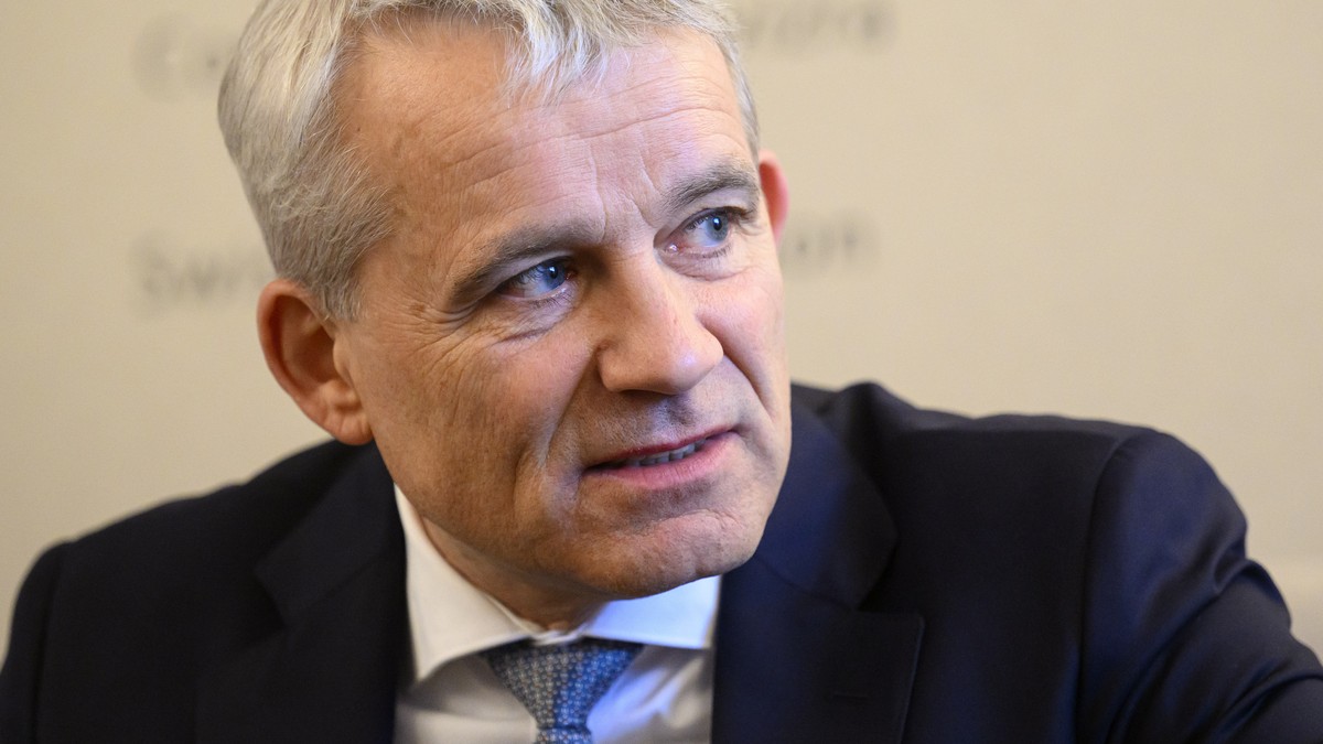 Switzerland's minister of Justice and Police Federal Councillor Beat Jans waits for Kosovo Prime Minister Albin Kurti, not pictured, prior to a bilateral meeting on the sideline of the 54th annua ...