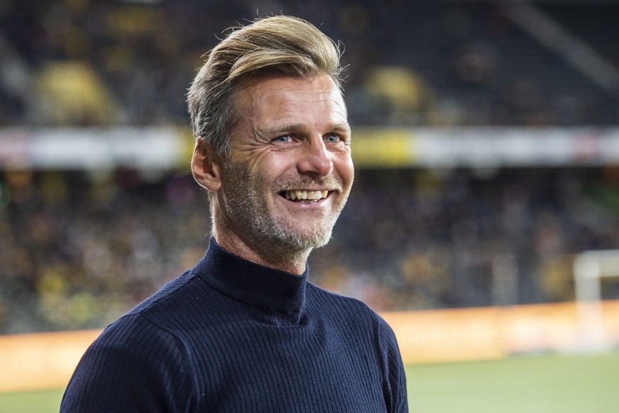 Alain Sutter, Sportchef vom FC St. Gallen, beim Fussballspiel der Super League, Berner Young Boys gegen FC. St. Gallen, am Mittwoch, 26. September 2018, im Stade de Suisse in Bern. (KEYSTONE/Patrick H ...