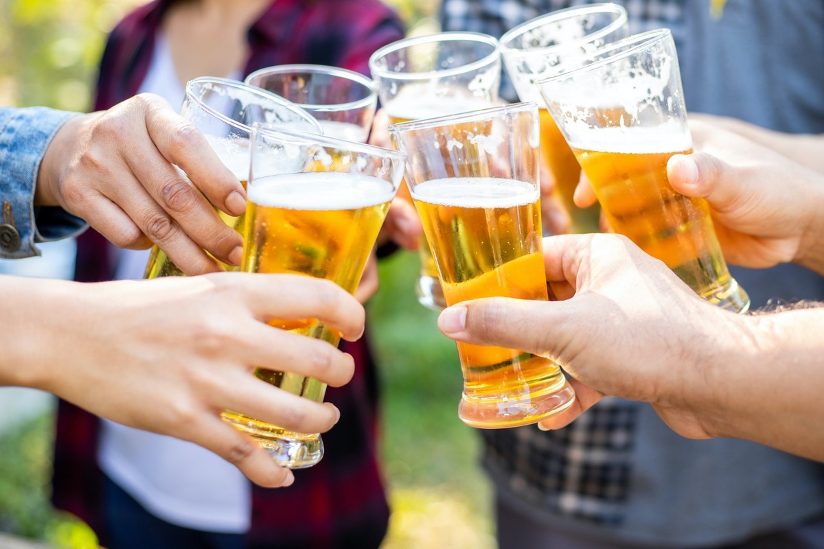Bierrunde.