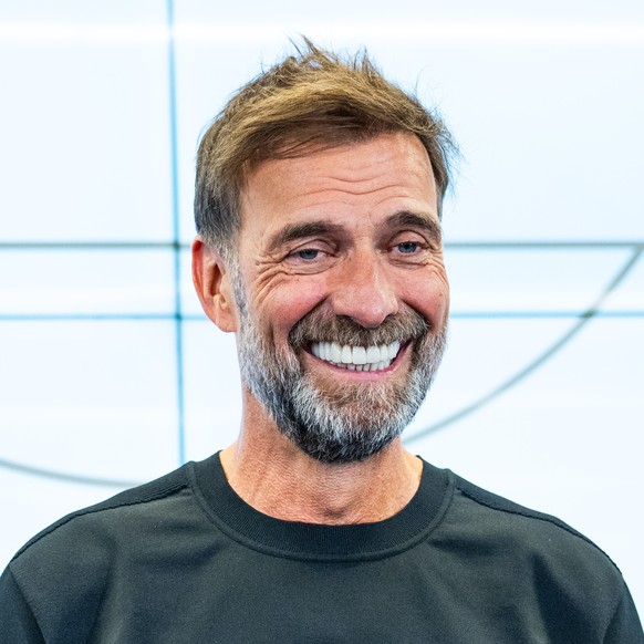 epa13129757 The new German national soccer team's head coach Juergen Klopp attends a press conference in Frankfurt am Main, Germany, 24 July 2026. Klopp will take over as head coach of the German ...