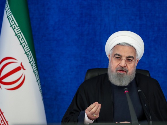 HANDOUT - Der iranische PrÃ¤sident Hassan Ruhani. Foto: Ebrahim Seydi/Iranian Presidency/dpa - ACHTUNG: Nur zur redaktionellen Verwendung im Zusammenhang mit der aktuellen Berichterstattung und nur mi ...