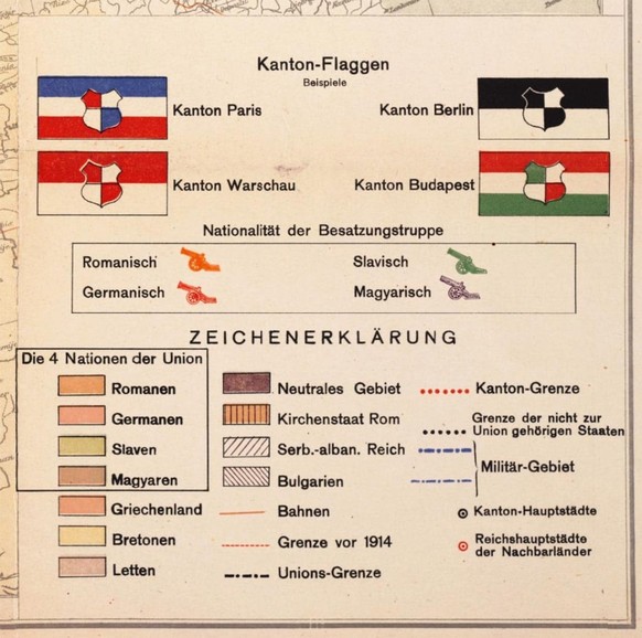 Peace map of Europe, 1920