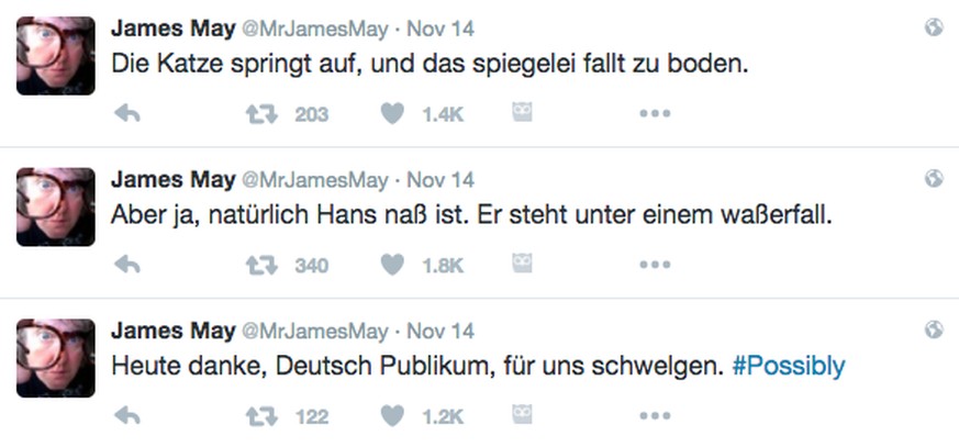 James May twitter auf Deutsch https://twitter.com/MrJamesMay