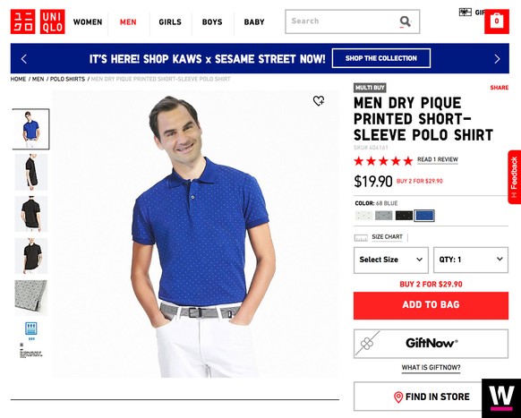 Federer Uniqlo Werbung