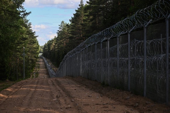 Grenze Polens zur russischen Oblast Kaliningrad: Seit dem Ukraine-Krieg werden hier die Abwehrmassnahmen verschärft.