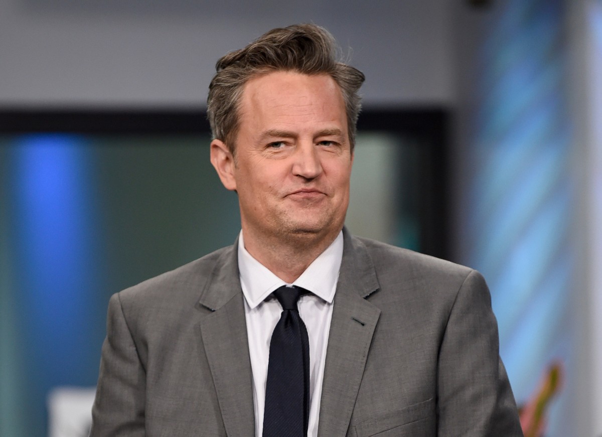 FILE - Actor Matthew Perry participates in the BUILD Speaker Series to discuss the mini-series "The Kennedys After Camelot" in New York, March 30, 2017. (Photo by Evan Agostini/Invision/AP,  ...