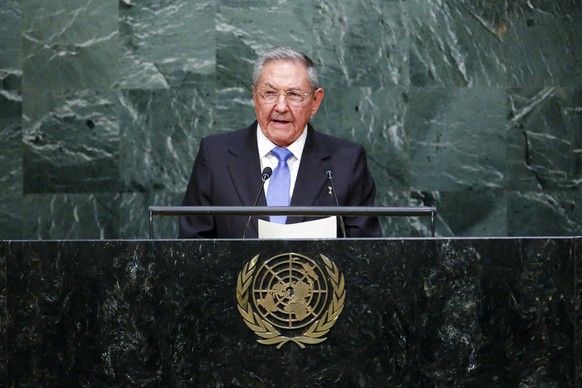 Castro an der UN-Vollversammlung.