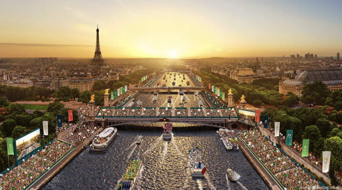 La Seine de Paris pendant les Jeux olympiques 2024.