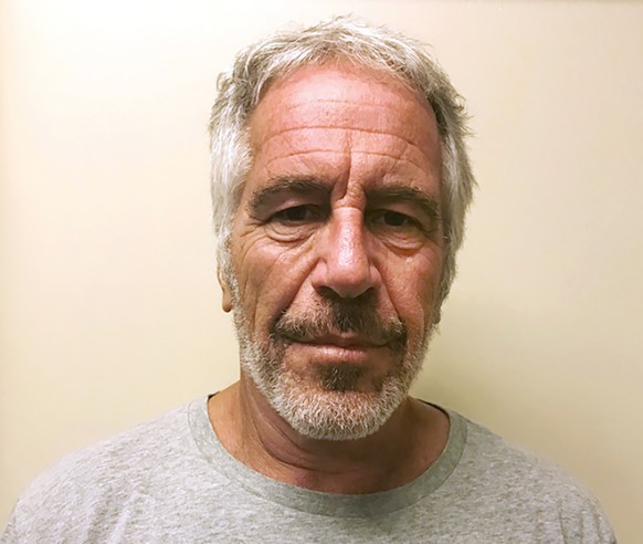 FILE - This March 28, 2017, file photo, provided by the New York State Sex Offender Registry shows Jeffrey Epstein. Epstein has died by suicide while awaiting trial on sex-trafficking charges, says pe ...