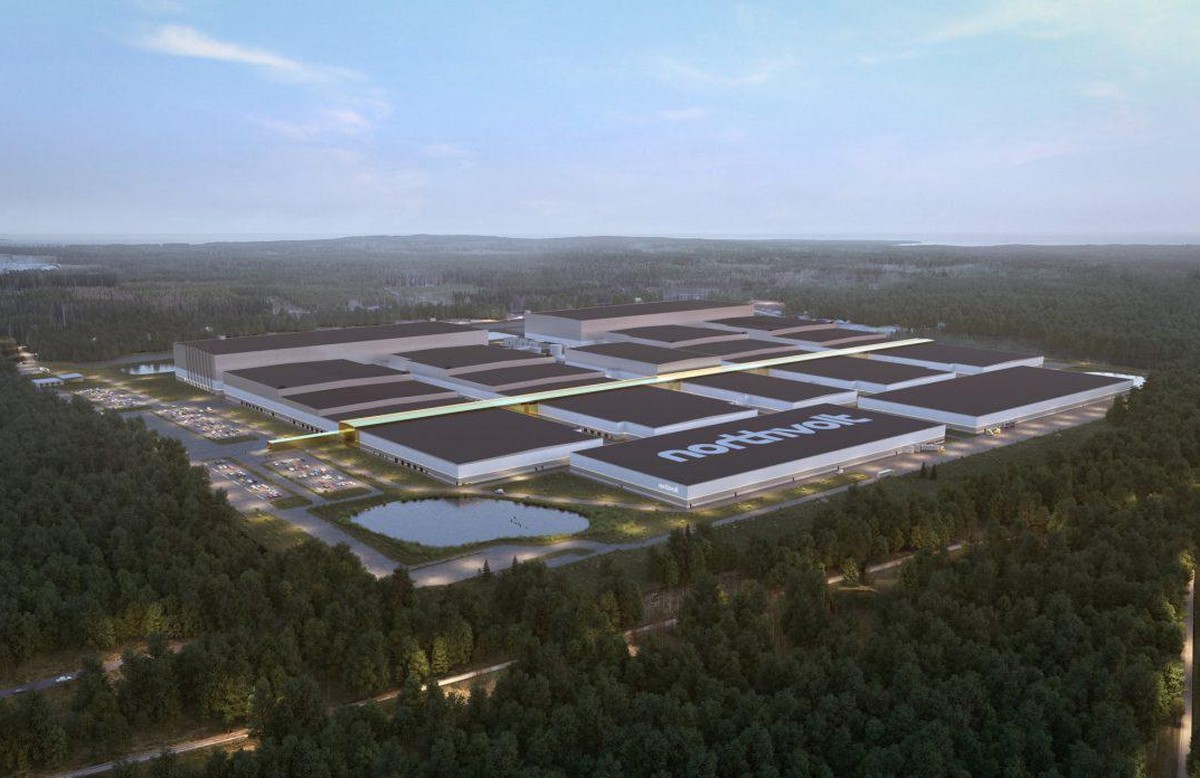 Northvolt baut seine Batteriefabrik in Nordschweden aus.