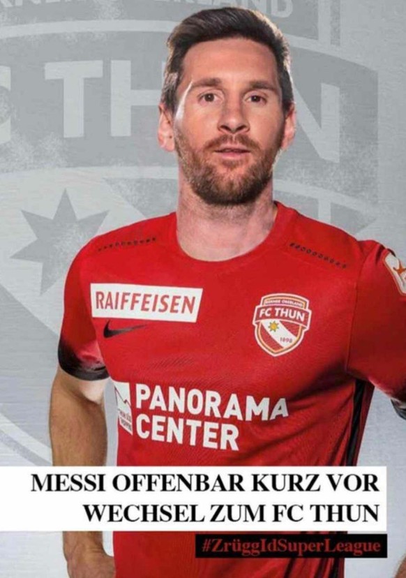 Messi kündigt Barça-Abgang an – auf Twitter reissen sich bereits alle um ihn
Gibt es da nicht noch den FC Thun...?