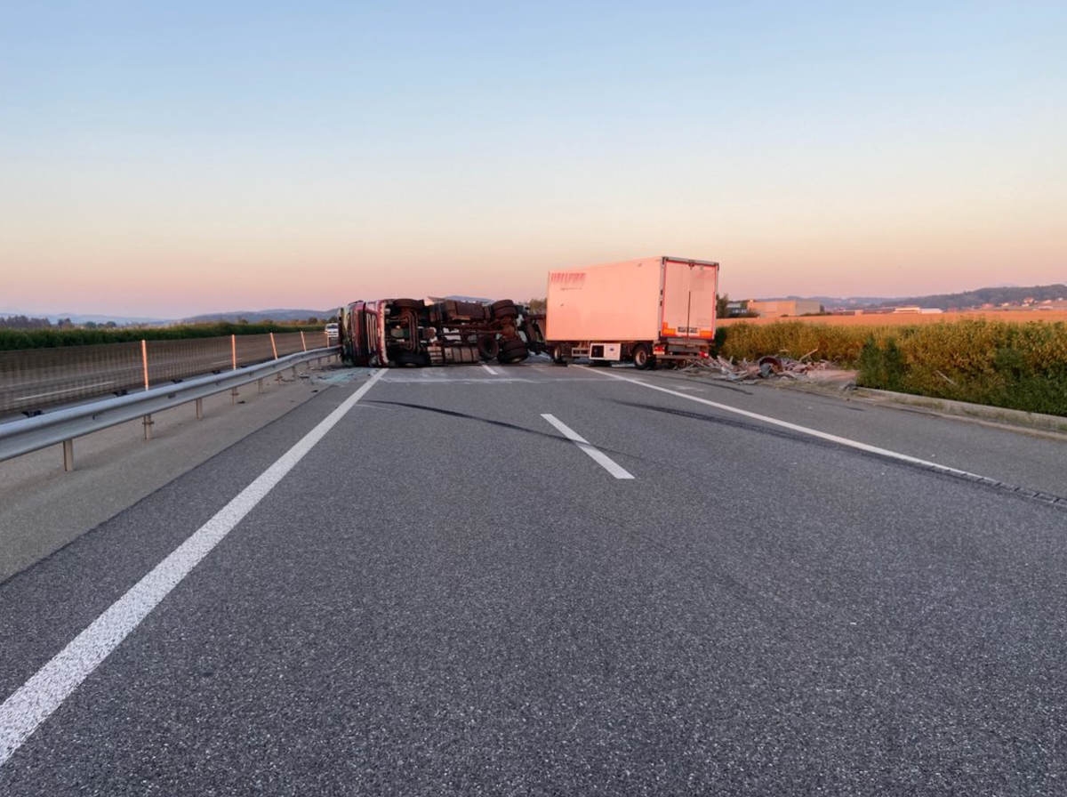 Un accident a bloqué la circulation sur l'autoroute A1.
