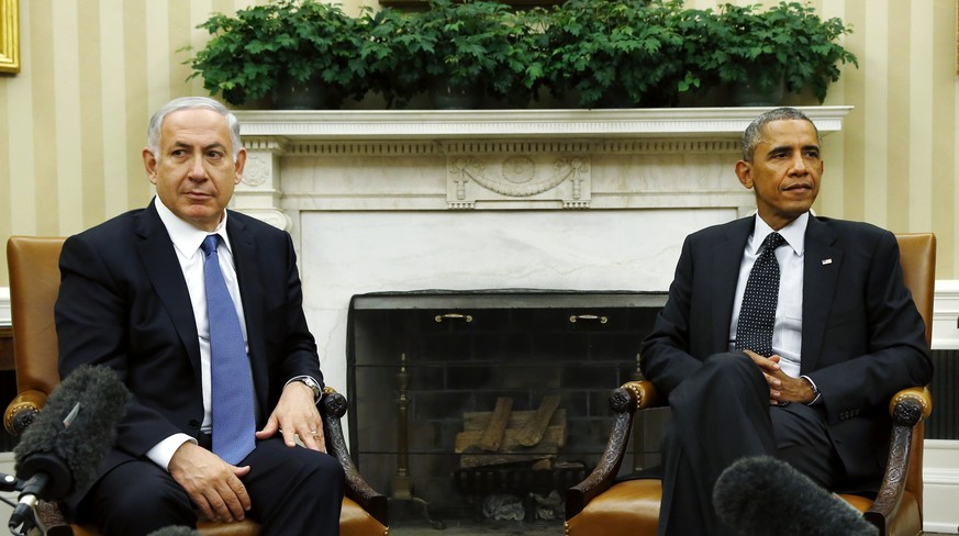 Schwierige Verbündete: Benjamin Netanjahu und Barack Obama im Weissen Haus.