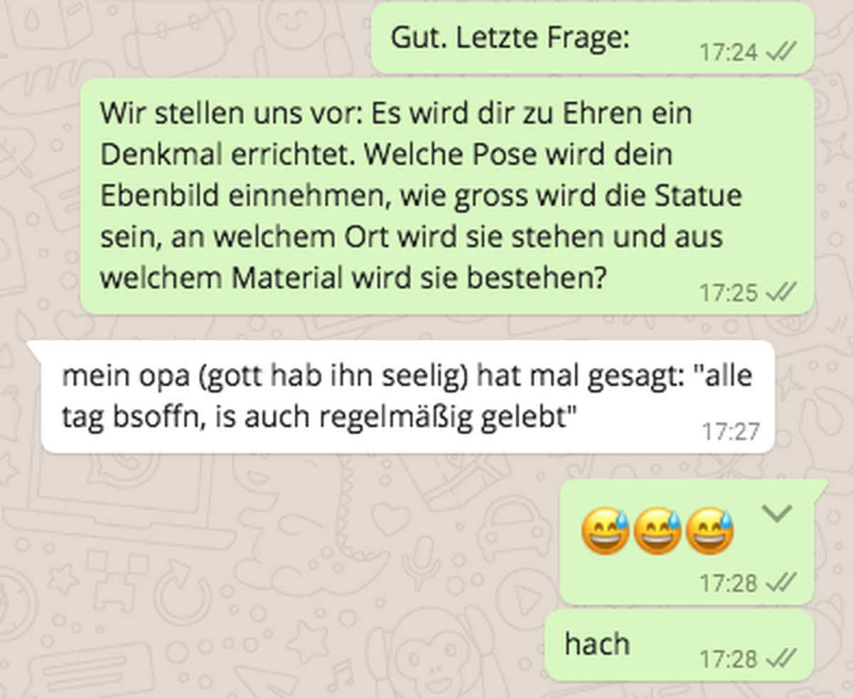 wanda hutinterview schmal interview whatsapp