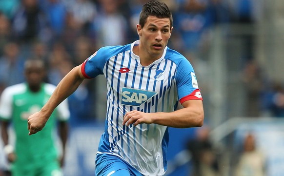 13.09.2015; Hoffenheim; Fussball 1.Bundesliga - Hoffenheim - Werder Bremen;
Fabian Schaer (Hoffenheim) 
(Pavel Lebeda/freshfocus)