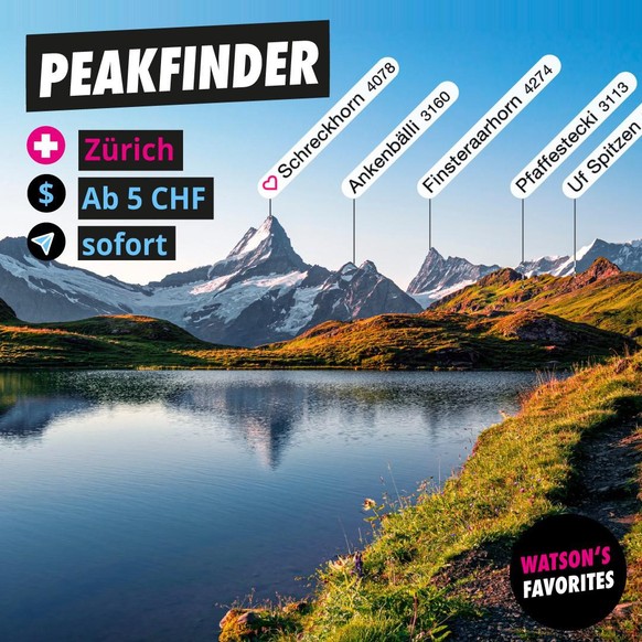 PeakFinder kennt mehr als 850'000 Berge - vom Mount Everest bis zum Hügel um die Ecke.
