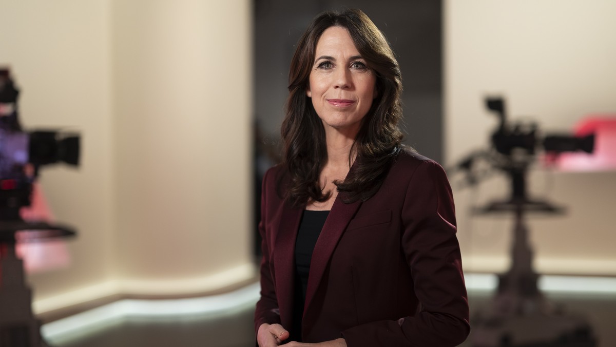Susanne Wille, Generaldirektorin der Schweizerischen Radio- und Fernsehgesellschaft SRG, posiert zum Portrait, am Montag, 24. November 2025 im Bundeshausstudio Bern. (KEYSTONE/Alessandro della Valle)