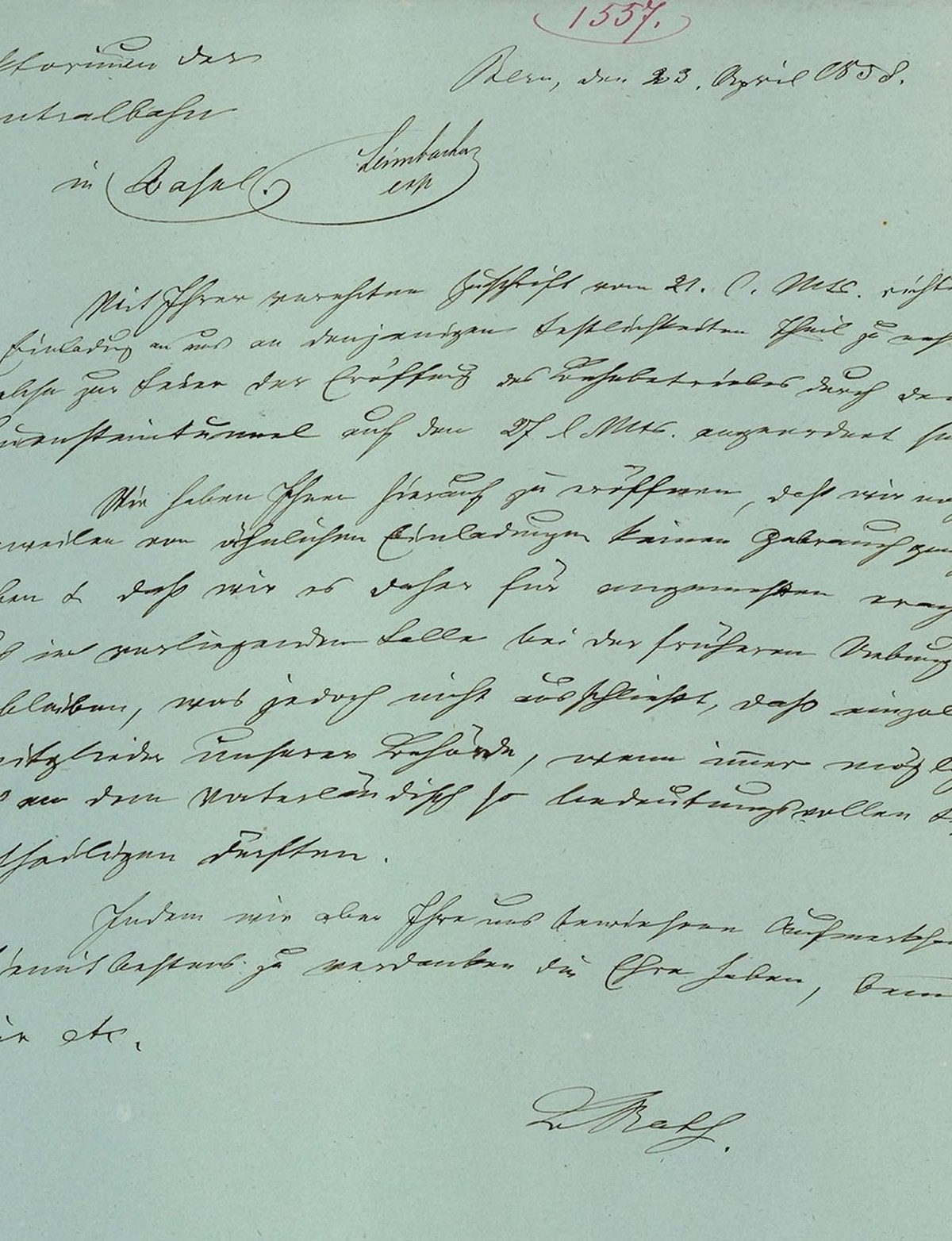 Absagen der offiziellen Teilnahme des Bundesrates an der Eröffnung des Hauensteintunnels, 1858. Aber das ist eine andere Geschichte, die bald erzählt werden soll...
https://www.recherche.bar.admin.ch/ ...